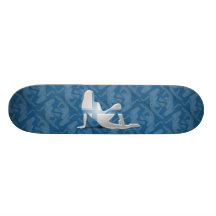 Finlandssvensk flickaSilhouetteflagga Skate Decks