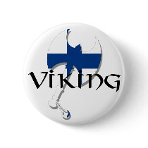 Finlandssvensk Suomi Viking för Finland flagga yxa