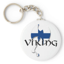 Finlandssvensk Suomi Viking för Finland flagga yxa