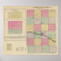 Finney County Pierceville, Knauston, Kansas Affisch