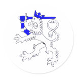 Finnish lion of Finland flag Emblem Stickers
