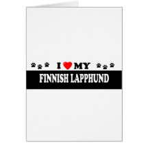 FINSKA LAPPHUND HÄLSNINGSKORT