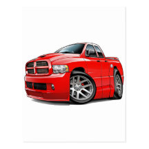 Fint SRT10 rammar röda Dualcab Vykort