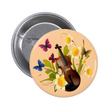 FIOL, BLOMMOR OCH FJÄRILAR KNAPPAR