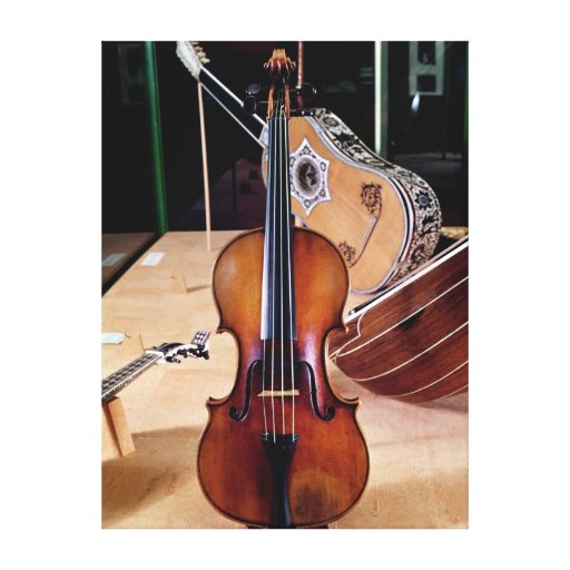 Fiol vid Stradivari, Cremona, 1699 (fotoet; Canvasduk Med Gallerikvalitet