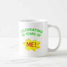 Fira 50 år av mig kaffe kopp