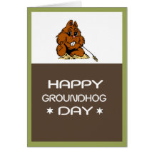 Fira kortet för den Groundhog dagen