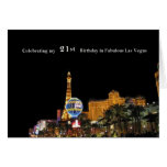 Fira min 21st födelsedag i det Las Vegas kortet