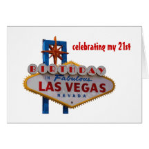 Fira mitt 21st födelsedagLas Vegas kort