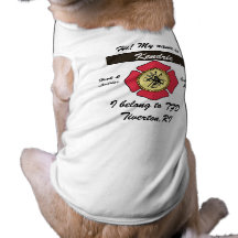firehousehund djur tee shirt