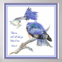Fishers av manar, Scripture, inspiration, Kingfish Print