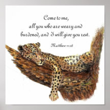 Fishers av manar, Scripture, inspiration, Leopard Posters