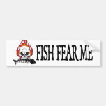 Fisken fruktar mig piraten bildekal