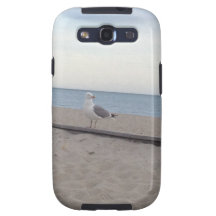 Fiskmås på strand samsung galaxy s3 cover