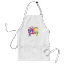 Fjädern för KRW Mardi Gras maskerar Förkläden