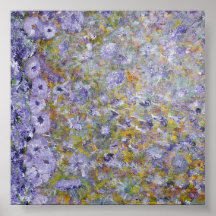 Fjädra blommor print