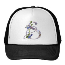 Fjäril initialt S Trucker Kepsar