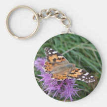 Fjäril Keychain Nyckel Ring