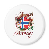 Fjäril Norge Kylskåpsnagnet
