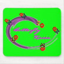 FJÄRILEN KYSSER MOUSEPAD MUSMATTA