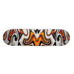 Fjärilsfladdermöss i orangar och svart Skateboard