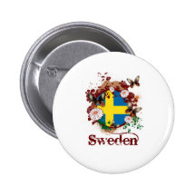 Fjärilssverige Knappar Med Nål