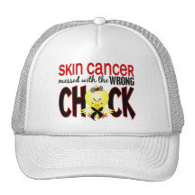 Flå cancer röra med den fla chicken baseball hat