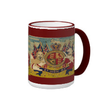 Fläck av tea kaffe mugg
