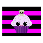 Fladdermöss för spindlar för Kawaii spöklika muffi Vykort