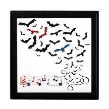 Fladdermössmusikdesign 2 smyckeskrin