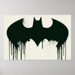 Fladdermösssymbol - uppassarelogotyp Spraypaint Posters