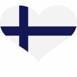 Flag finland heart polo shirt