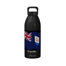 Flagga av Anguilla frihetvattenflaskor