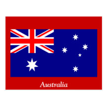 Flagga av Australien Vykort