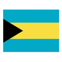 Flagga av Bahamas Vykort