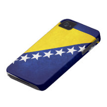 Flagga av Bosnien iPhone 4 Cases