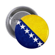Flagga av Bosnien Knappar Med Nål