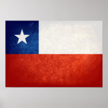 Flagga av Chile Posters