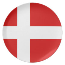 Flagga av Danmark Dinner Plates