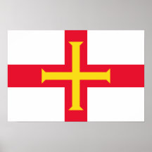 Flagga av den Guernsey affischen