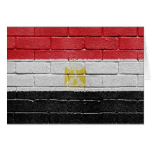 Flagga av egyptenen kort