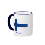 Flagga av Finland Kaffe Mugg