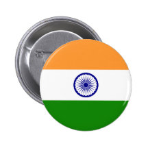 Flagga av Indien Knapp Med Nål