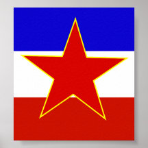Flagga av Jugoslavien Affischer