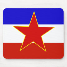 Flagga av Jugoslavien Mus Matta
