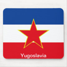 Flagga av Jugoslavien Mus Mattor