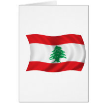 Flagga av Libanon Kort