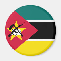 Flagga av Mocambique Kylskåpmagneter