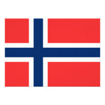 Flagga av norgen anpassade tillkännagivande