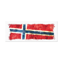 Flagga av norgen canvasdukar med gallerikvalitet